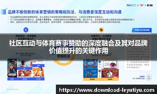 社区互动与体育赛事赞助的深度融合及其对品牌价值提升的关键作用